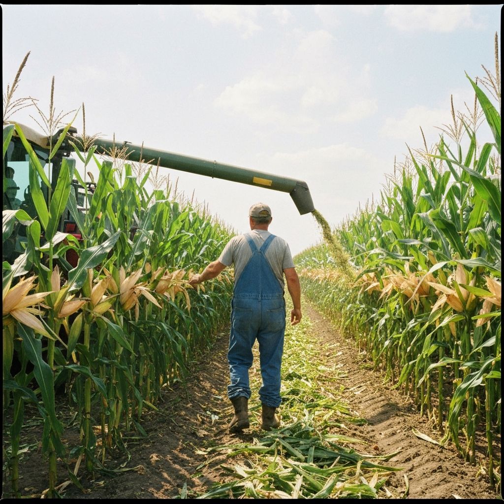 Farmer in field